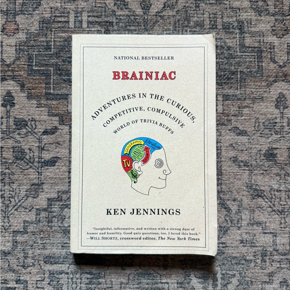 Brainiac by Ken Jennings - White Cover with Colorful Illustration - Picture 1 of 4